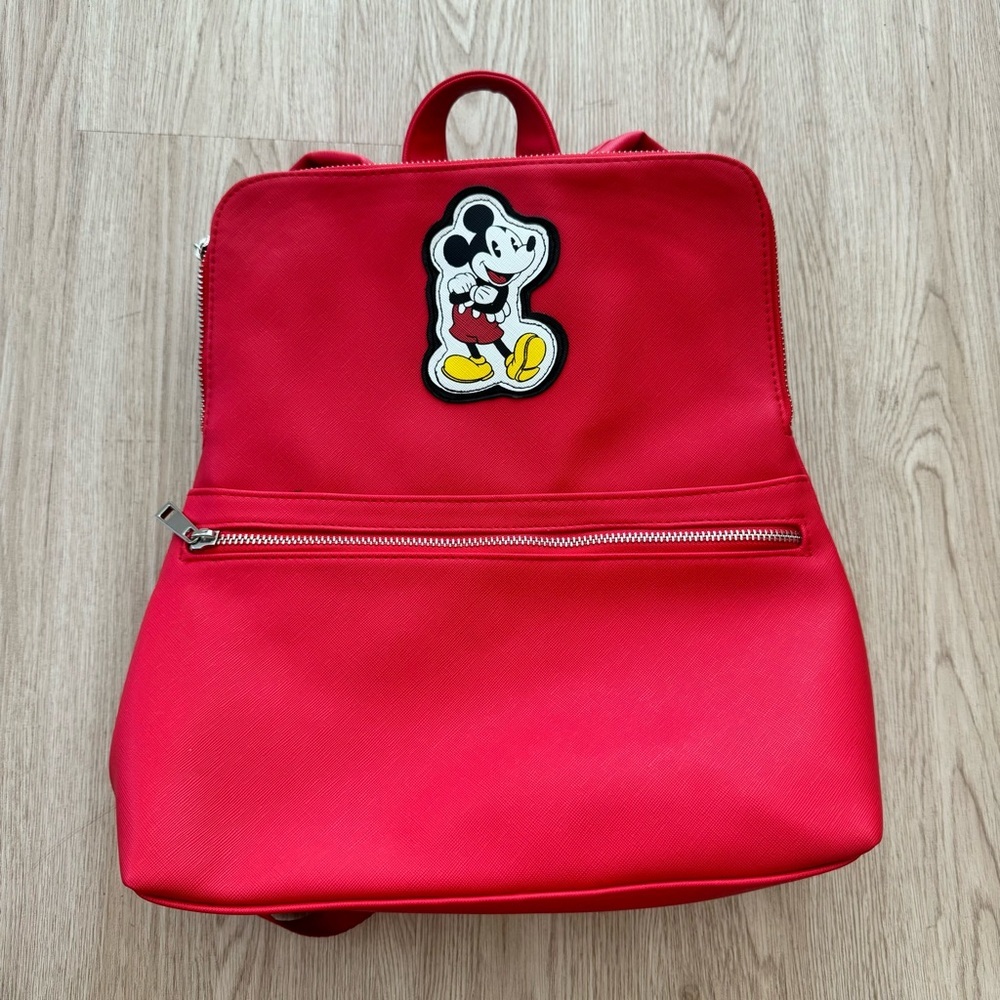 Disney Mickey Mouse Vegan Faux Leather Backpack View 2